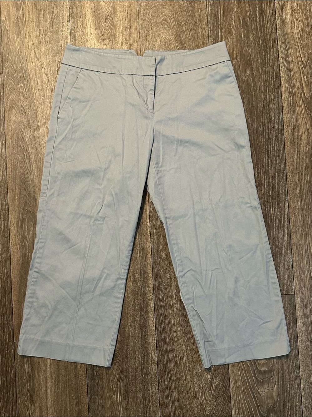 Y2K 2000’s Attention modern fit low rise light grey capri pants Sz 4